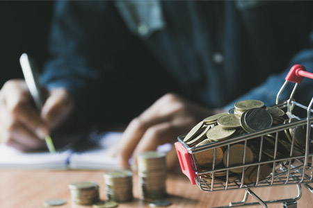 Insolvency Law person and coins